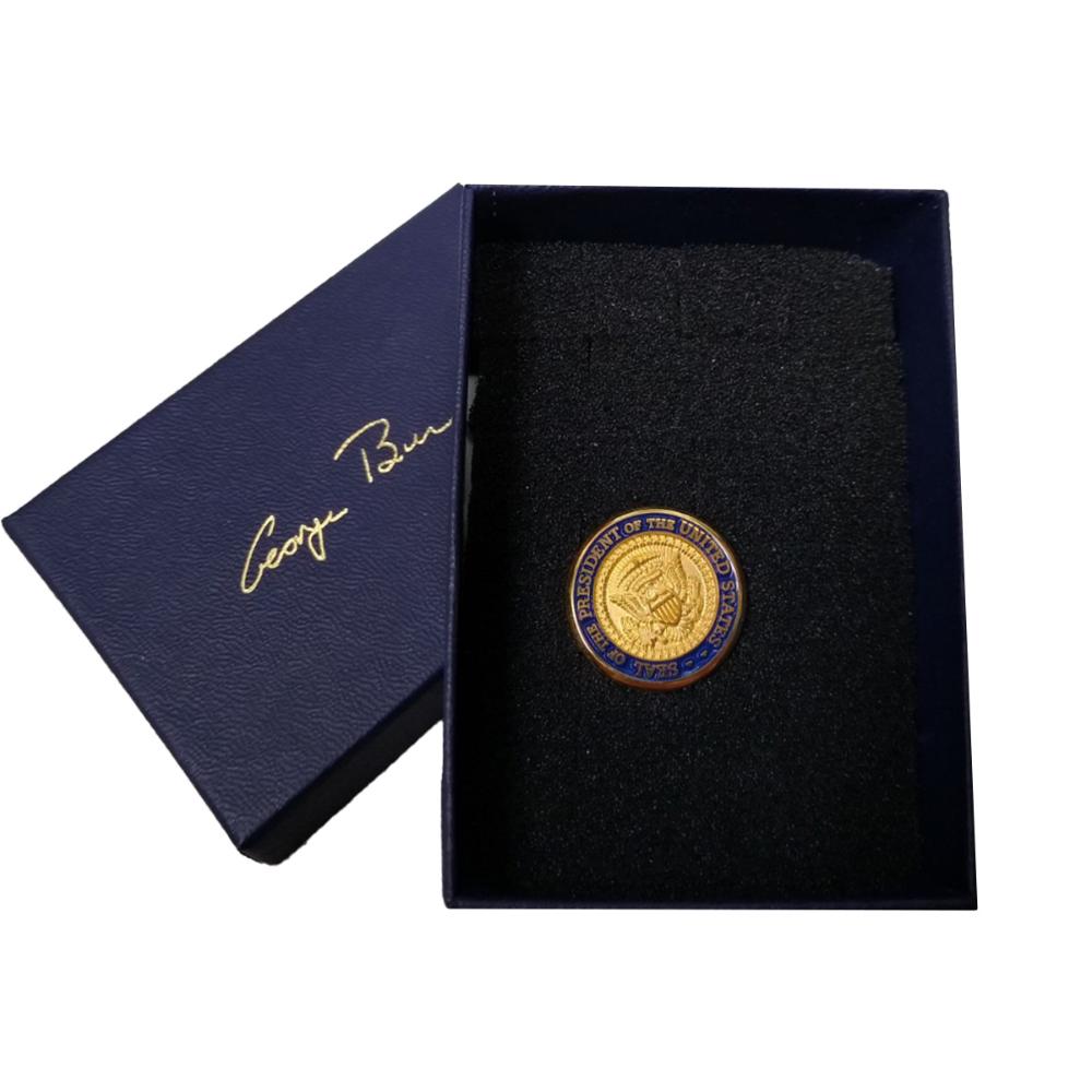 Details about   LAPEL PIN CUFF 24K GOLD PLATED PRESIDENTIAL PRESIDENT GEORGE W BUSH 